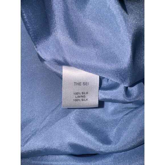 The Sei X Revolve One Shoulder Dress 100% Silk Size 6 Evening Gown  Party - Picture 6 of 6
